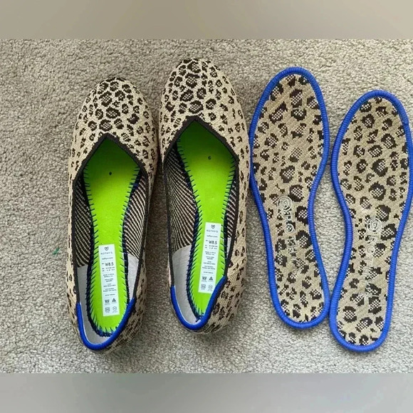 Rothy’s Leopard Print Round Toe Flat| 8.5 - Picture 3 of 6